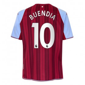 Koszulka Aston Villa Emiliano Buendia 10 Domowe Koszulki Piłkarskie 2021-2022 Krótki Rękaw